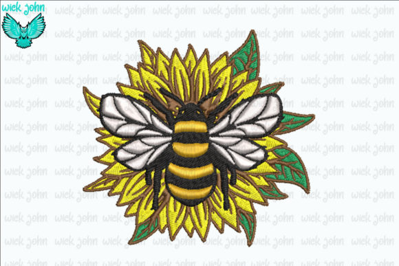 Bee Sunflower: A Craft Fair-Ready Embroidery Design