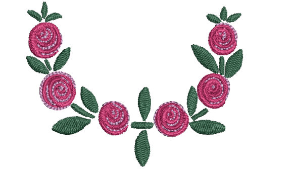 Cabbage Rose Drape: A Timeless Floral Embroidery for Meaningful Gifts