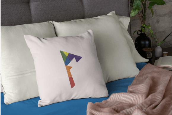 Diagonous F: A Seasonal Letter with Bold Holiday Energy