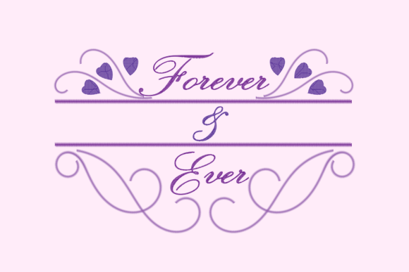 Forever and Ever Purple Monogram