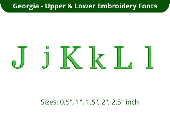 Georgia Font JKL: Elegant & Versatile Embroidery Font