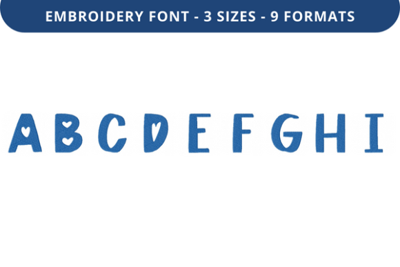 Heart of the City Font Uppercase A to I