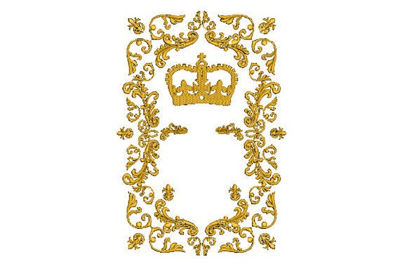 Louis Frame with Golden Royal Crown