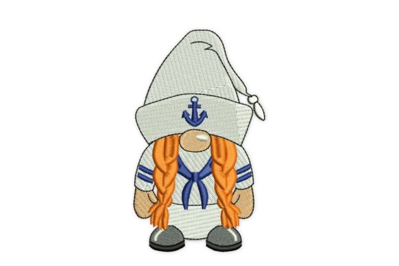 Navy Girl Gnome Embroidery Design Review