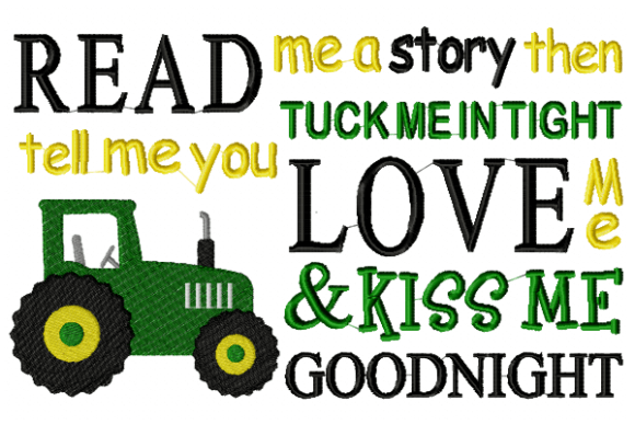 Read Me a Story Tractor Reading Pillow