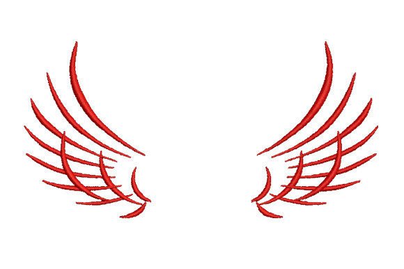 Red Spiky Wings Embroidery Review