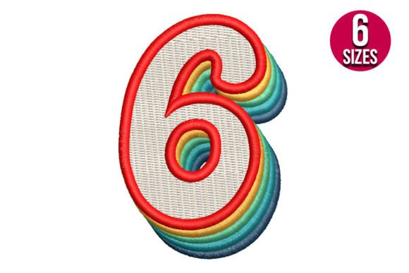 Retro Number Six: A Seasonal Embroidery Staple